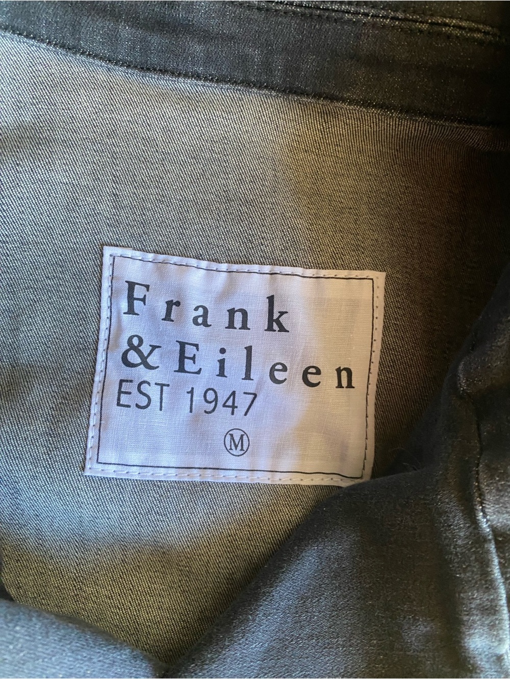 Frank & Eileen Men's Double-Breasted Gray Cotton Pea Coat Sz M - Picture 4 of 10